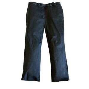 Merona Women's Size 8 Navy Pinstripe Trousers Pants Bootcut Straight